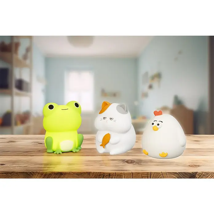 FHL easy LED-Nachtlicht Gerd - 0,8 W, L x B x H: 13 x 10 x 12 cm, RGBW, Kater Gerd - Niedliche Tiernachtlichter: Frosch, Katze und Küken. Perfekt für Kinderzimmer, schaffen eine beruhigende Atmosphäre.