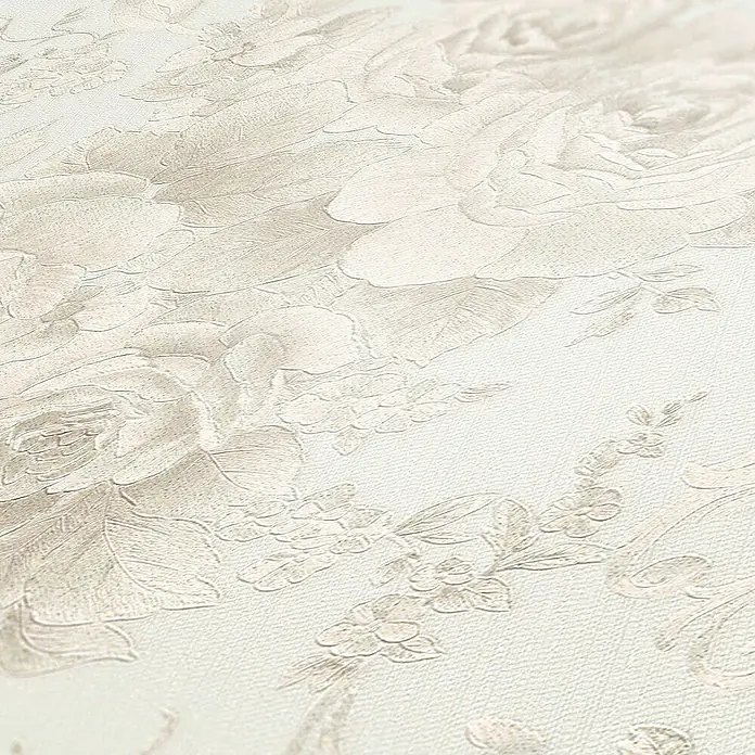 Tadessi Vliestapete M1-No.2160 - Grau, Floral, 10,05 x 0,53 m