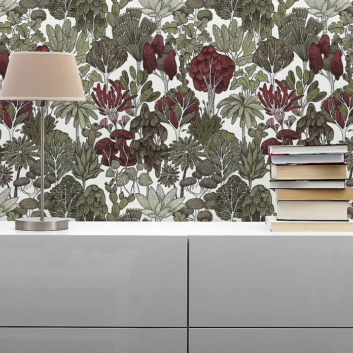 Tadessi Vliestapete M1-No.567 - Gelb, Floral, 10,05 x 0,53 m