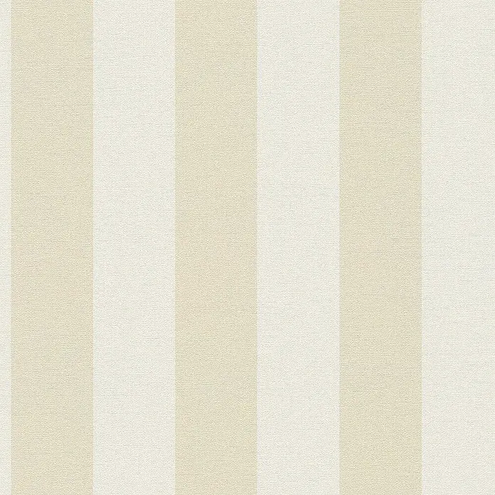 Tadessi Vliestapete M1-No.3535 - Weiß, Streifen, 10,05 x 0,53 m - Cremefarbene und cremeweiße vertikal gestreifte Tapete mit dezenter Textur.