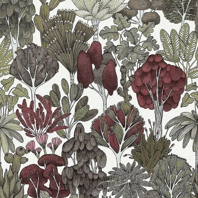 Tadessi Vliestapete M1-No.567 - Gelb, Floral, 10,05 x 0,53 m