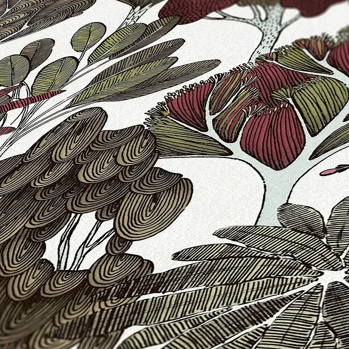 Tadessi Vliestapete M1-No.567 - Gelb, Floral, 10,05 x 0,53 m