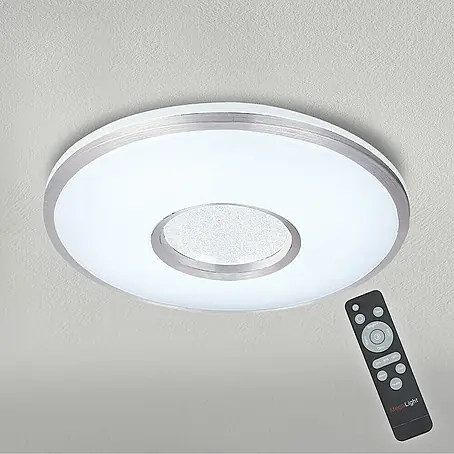 MegaLight  LED-Deckenleuchte rund Shining Silver
