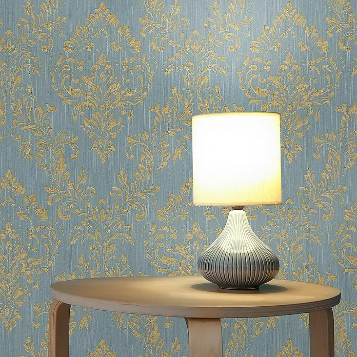Tadessi Vliestapete M1-No.2179 - Blau, Ornament, 10,05 x 0,53 m