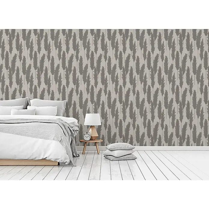 Tadessi Vliestapete M1-No.1757 - Grau, Floral, 10,05 x 0,53 m
