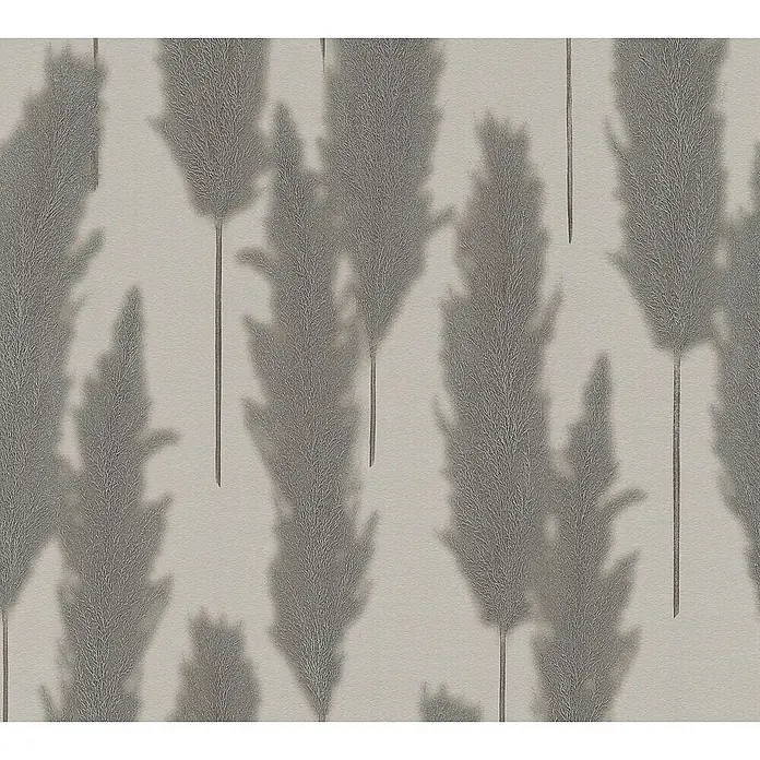 Tadessi Vliestapete M1-No.1757 - Grau, Floral, 10,05 x 0,53 m