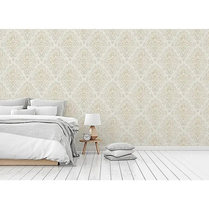 Tadessi Vliestapete M1-No.2447 - Grau, Ornament, 10,05 x 0,53 m