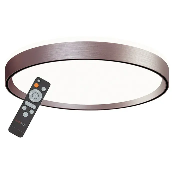 MegaLight LED-Deckenleuchte rund Shining Pluto - 24 W, Weiß, Bernstein - Deckenleuchte mit Fernbedienung.