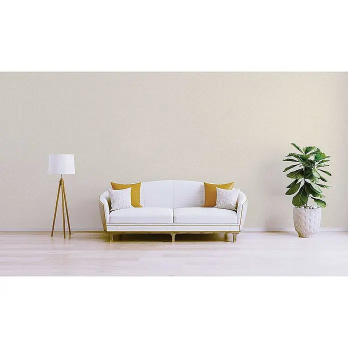 Tadessi Vliestapete M1-No.2002 - Creme, Uni, 10,05 x 0,53 m