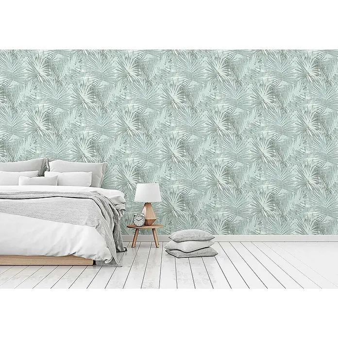 Tadessi Vliestapete M1-No.190 - Blau, Floral, 10,05 x 0,53 m