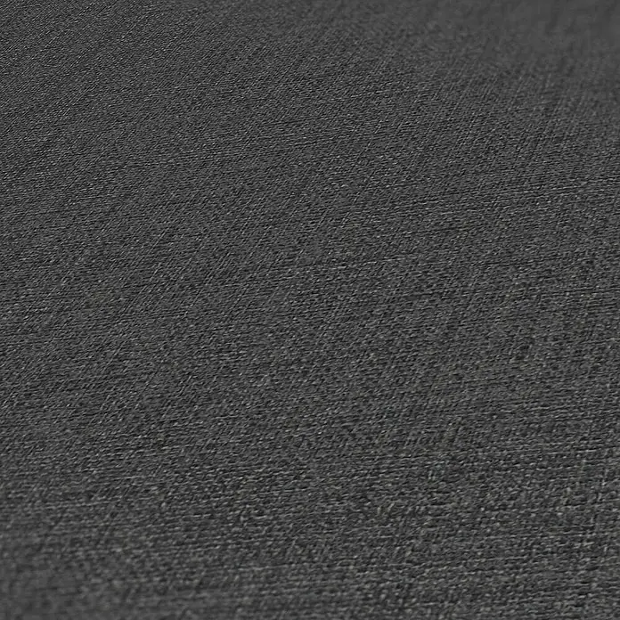 Tadessi Vliestapete M1-No.1257 - Schwarz, Uni, 10,05 x 0,53 m - Dunkelgraue texturierte Oberfläche, die gewebtem Stoff oder Tapete ähnelt.