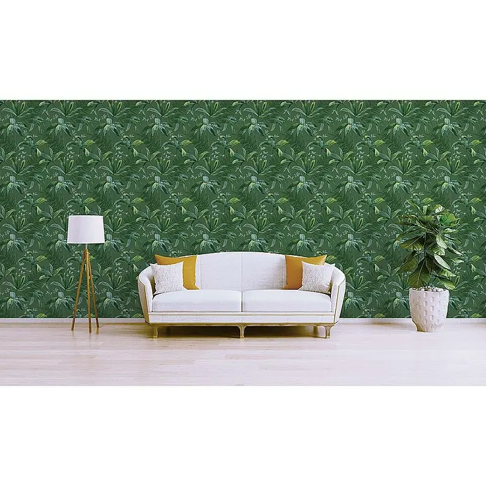 Tadessi Vliestapete M1-No.532 - Grün, Floral, 10,05 x 0,53 m