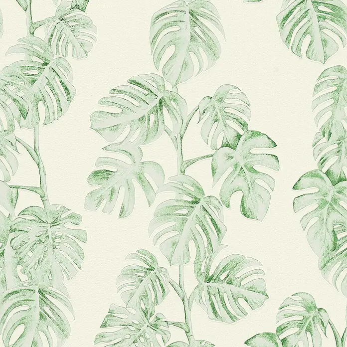 Tadessi Vliestapete M1-No.342 - Weiß, Floral, 10,05 x 0,53 m