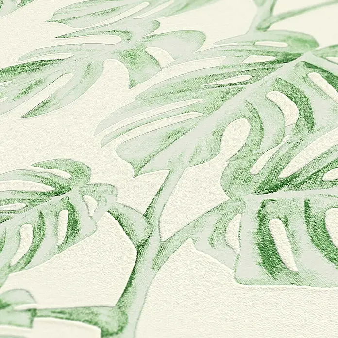 Tadessi Vliestapete M1-No.342 - Weiß, Floral, 10,05 x 0,53 m