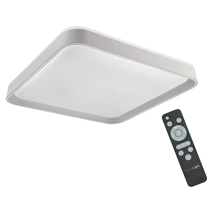 MegaLight LED-Deckenleuchte Shining Saturn - 44 W, Weiß, Warmweiß - Moderne LED-Deckenleuchte mit Fernbedienung zur Helligkeits- und Farbtemperaturanpassung, ideal für stilvolle Innenräume.