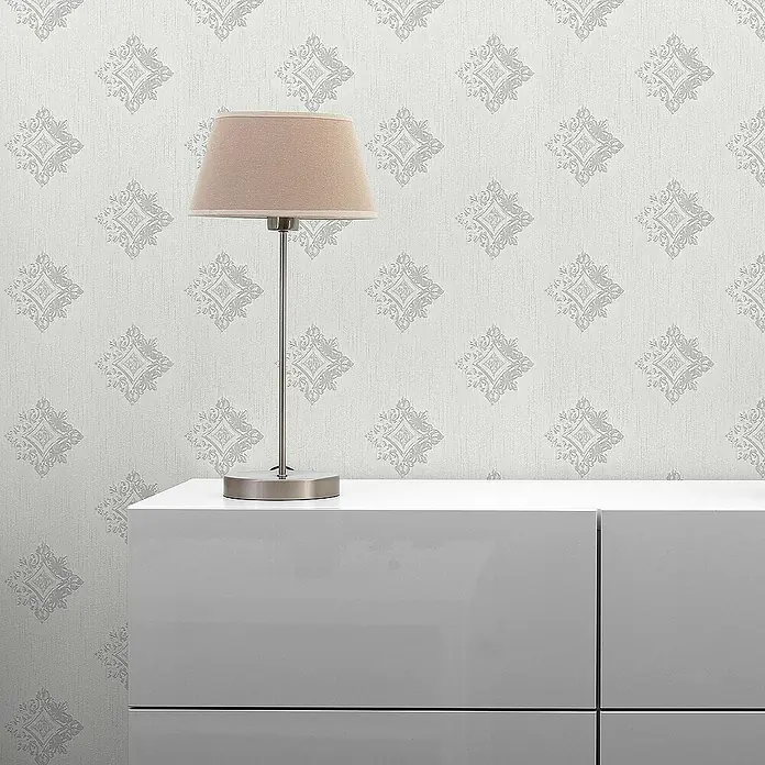 Tadessi Vliestapete M1-No.3876 - Grau, Ornament, 10,05 x 0,53 m