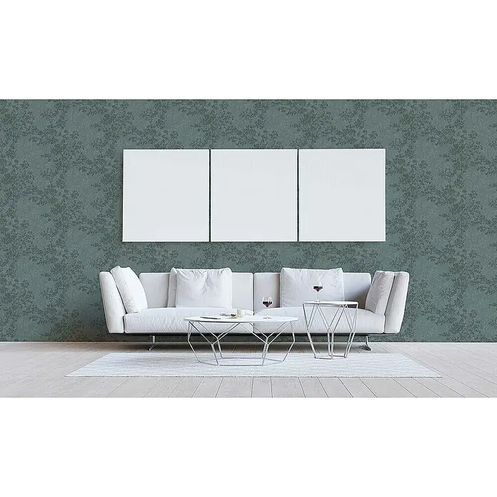 Tadessi Vliestapete M1-No.372 - Grün, Floral, 10,05 x 0,53 m