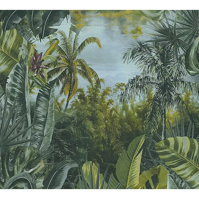 Tadessi Vliestapete M1-No.1793 - Grün, Floral, 10,05 x 0,53 m