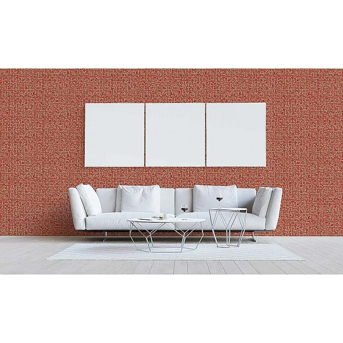 Tadessi Vliestapete M1-No.1821 - Rot, Grafisch, 10,05 x 0,53 m