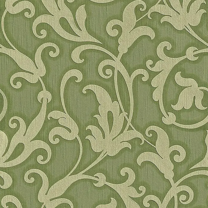 Tadessi Vliestapete M1-No.3766 - Grün, Ornament, 10,05 x 0,53 m