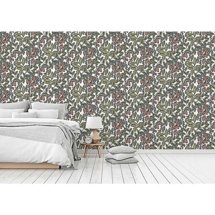 Tadessi Vliestapete M1-No.564 - Mehrfarbig, Floral, 10,05 x 0,53 m