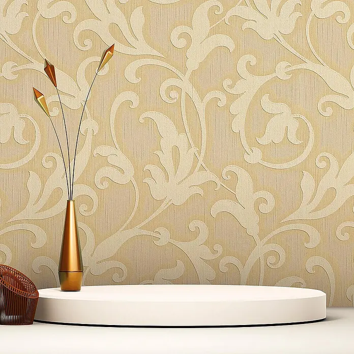 Tadessi Vliestapete M1-No.3764 - Gelb, Ornament, 10,05 x 0,53 m