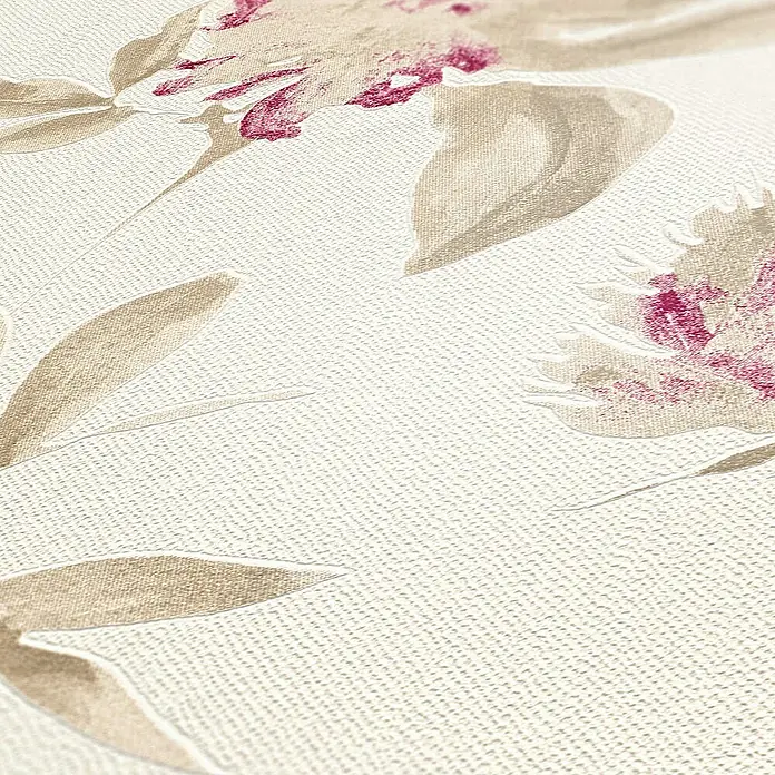 Tadessi Vliestapete M1-No.89 - Violett, Floral, 10,05 x 0,53 m