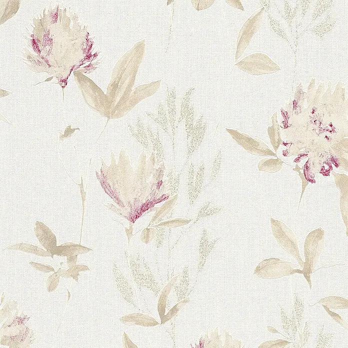 Tadessi Vliestapete M1-No.89 - Violett, Floral, 10,05 x 0,53 m