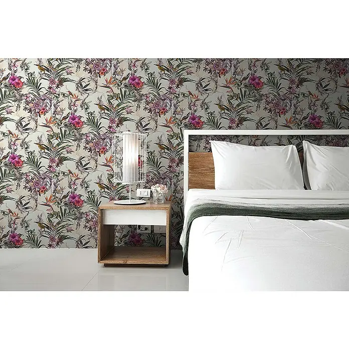 Tadessi Vliestapete M1-No.792 - Grün, Floral, 10,05 x 0,53 m