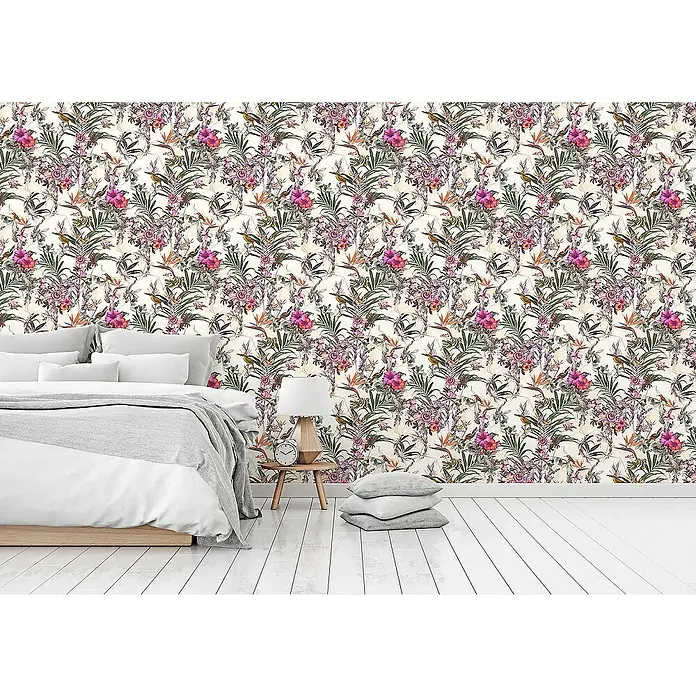 Tadessi Vliestapete M1-No.792 - Grün, Floral, 10,05 x 0,53 m