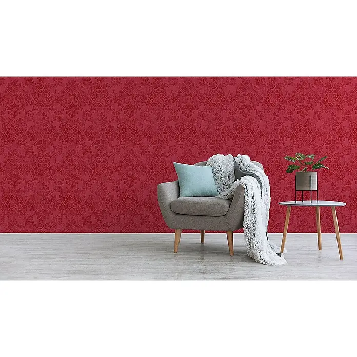 Tadessi Vliestapete M1-No.2328 - Rot, Ornament, 10,05 x 0,53 m
