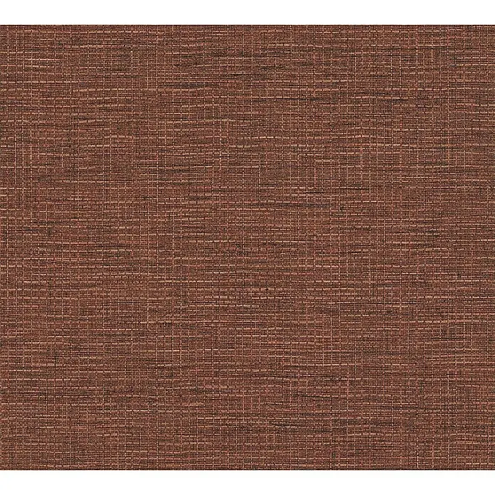 Tadessi Vliestapete M1-No.1779 - Rot, Sonstiges, 10,05 x 0,53 m - Rotbrauner Webstoff mit feiner, strukturierter Textur.