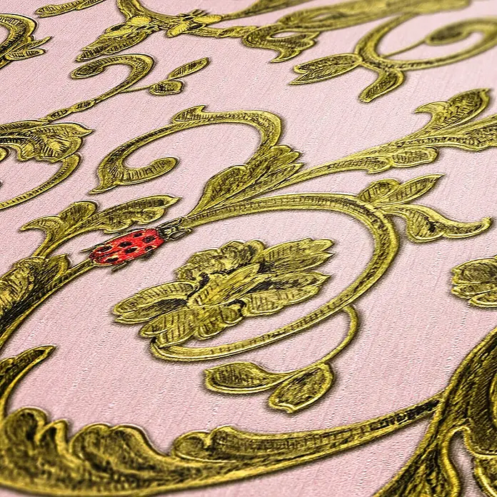 Tadessi Vliestapete M1-No.85 - Rosa, Ornament, 10,05 x 0,7 m