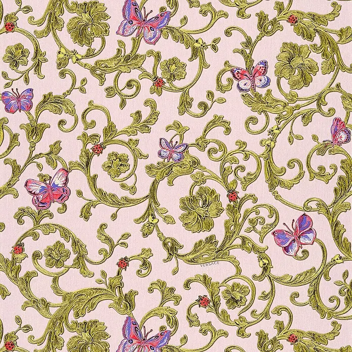 Tadessi Vliestapete M1-No.85 - Rosa, Ornament, 10,05 x 0,7 m