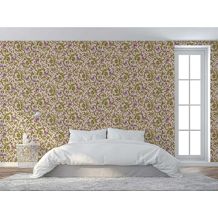 Tadessi Vliestapete M1-No.85 - Rosa, Ornament, 10,05 x 0,7 m