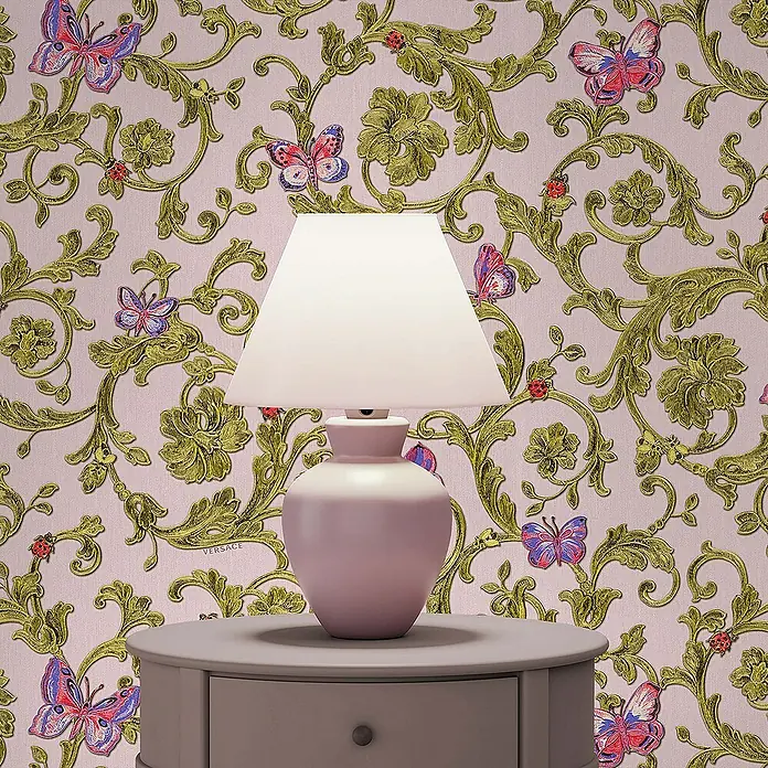 Tadessi Vliestapete M1-No.85 - Rosa, Ornament, 10,05 x 0,7 m