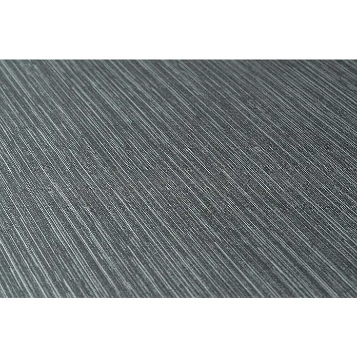 Tadessi Vliestapete M1-No.483 - Schwarz, Uni, 10,05 x 0,53 m - Dunkelgraue, strukturierte Oberfläche mit diagonalem, hellgrauem Linienmuster.