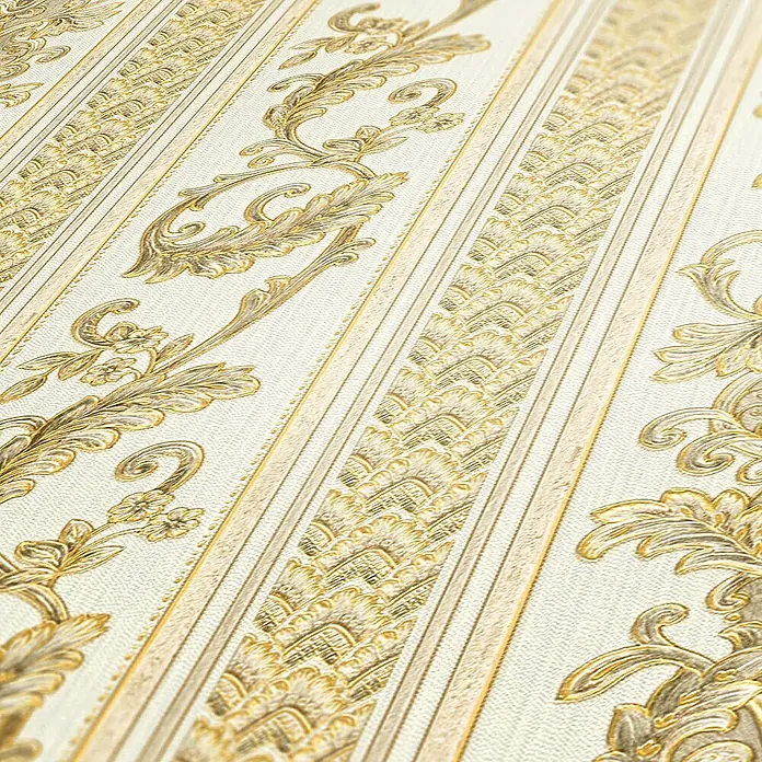 Tadessi Vliestapete M1-No.77 - Creme, Ornament, 10,05 x 0,53 m