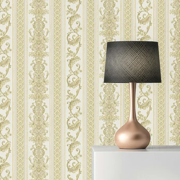 Tadessi Vliestapete M1-No.77 - Creme, Ornament, 10,05 x 0,53 m