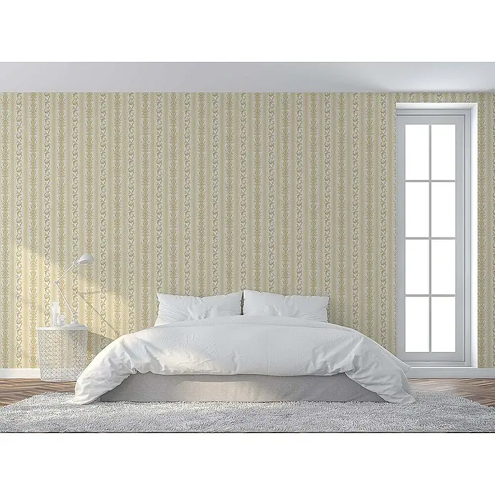 Tadessi Vliestapete M1-No.77 - Creme, Ornament, 10,05 x 0,53 m