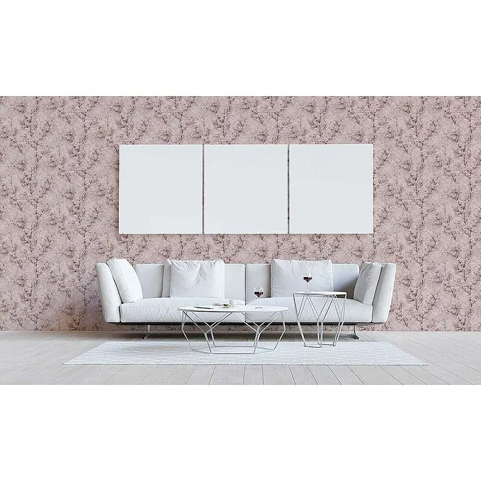 Tadessi Vliestapete M1-No.411 - Rosa, Floral, 10,05 x 0,53 m