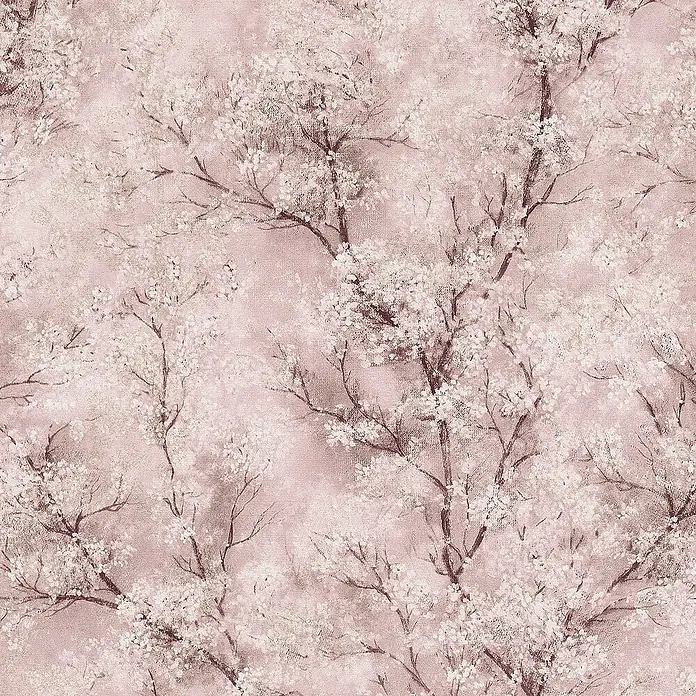 Tadessi Vliestapete M1-No.411 - Rosa, Floral, 10,05 x 0,53 m