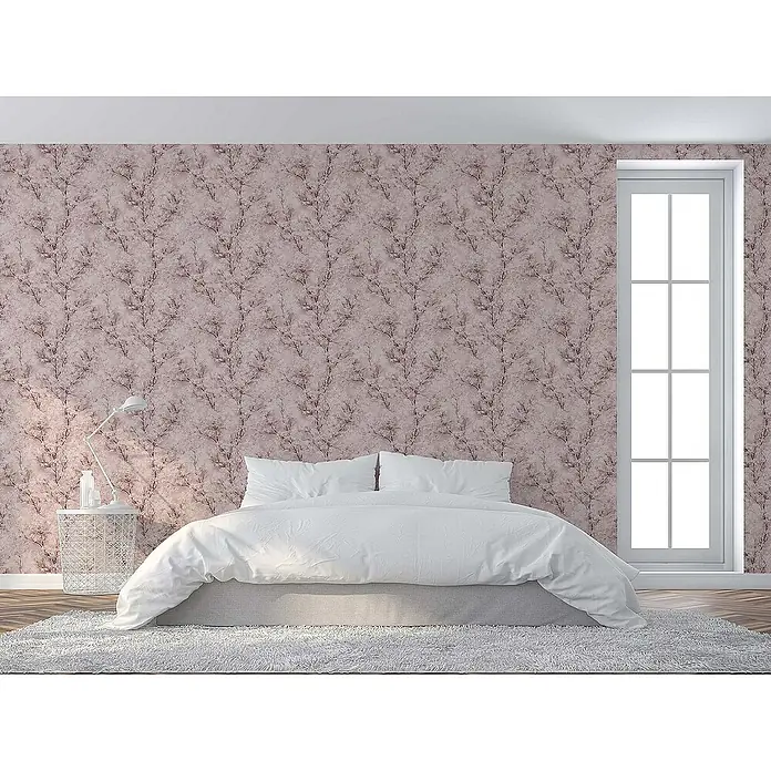 Tadessi Vliestapete M1-No.411 - Rosa, Floral, 10,05 x 0,53 m