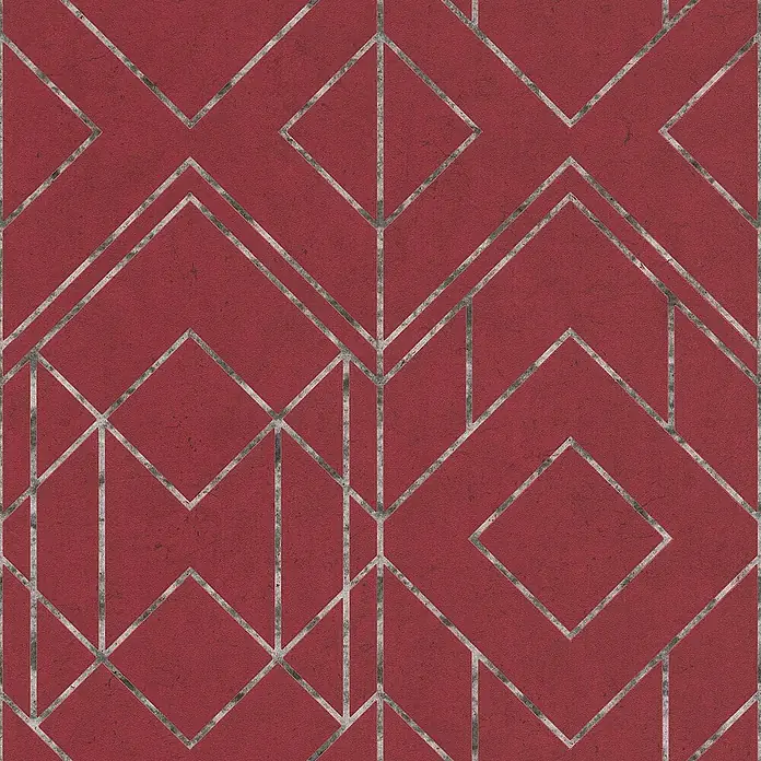 Tadessi Vliestapete M1-No.629 - Rot, Grafisch, 10,05 x 0,53 m