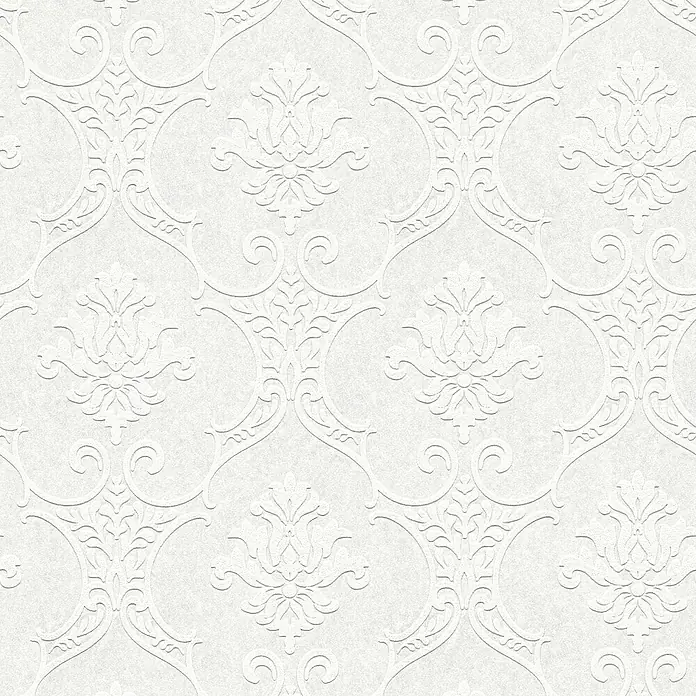 Tadessi Vliestapete M1-No.2581 - Weiß, Ornament, 10,05 x 0,53 m