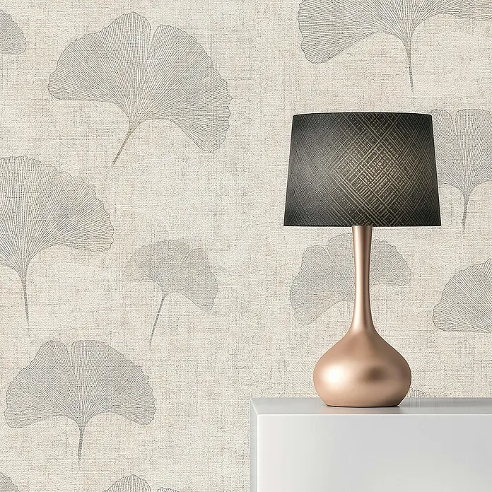 Tadessi Vliestapete M1-No.57 - Silber, Floral, 10,05 x 0,53 m