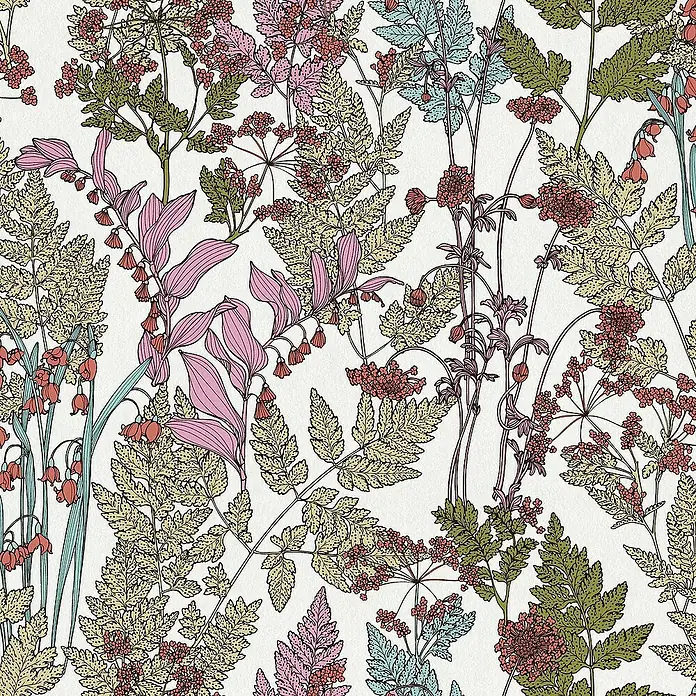 Tadessi Vliestapete M1-No.562 - Mehrfarbig, Floral, 10,05 x 0,53 m