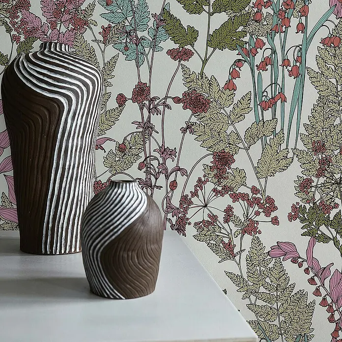 Tadessi Vliestapete M1-No.562 - Mehrfarbig, Floral, 10,05 x 0,53 m