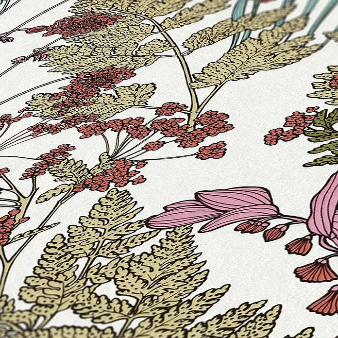Tadessi Vliestapete M1-No.562 - Mehrfarbig, Floral, 10,05 x 0,53 m