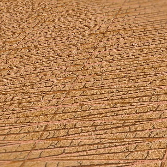 Tadessi Vliestapete M1-No.1709 - Orange, Sonstiges, 10,05 x 0,53 m - Strukturierte braun-orange Oberfläche, die rissige Ziegel- oder Steinfliesen ähnelt, für Böden oder Wände.